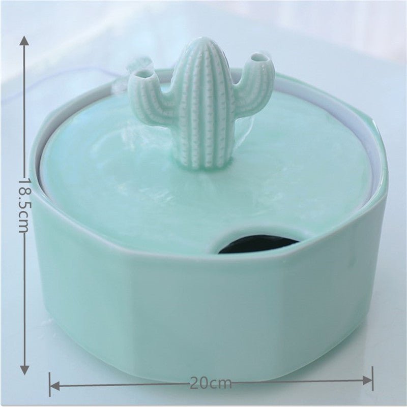 Pet Cat Ceramic Automatic Circulating Electric Active Water Dispenser | Luxury Home Accessories | Heulog Glow