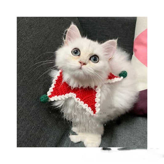 Pet Cat DogChristmas Wool Knitted Collar | Luxury Home Accessories | Heulog Glow