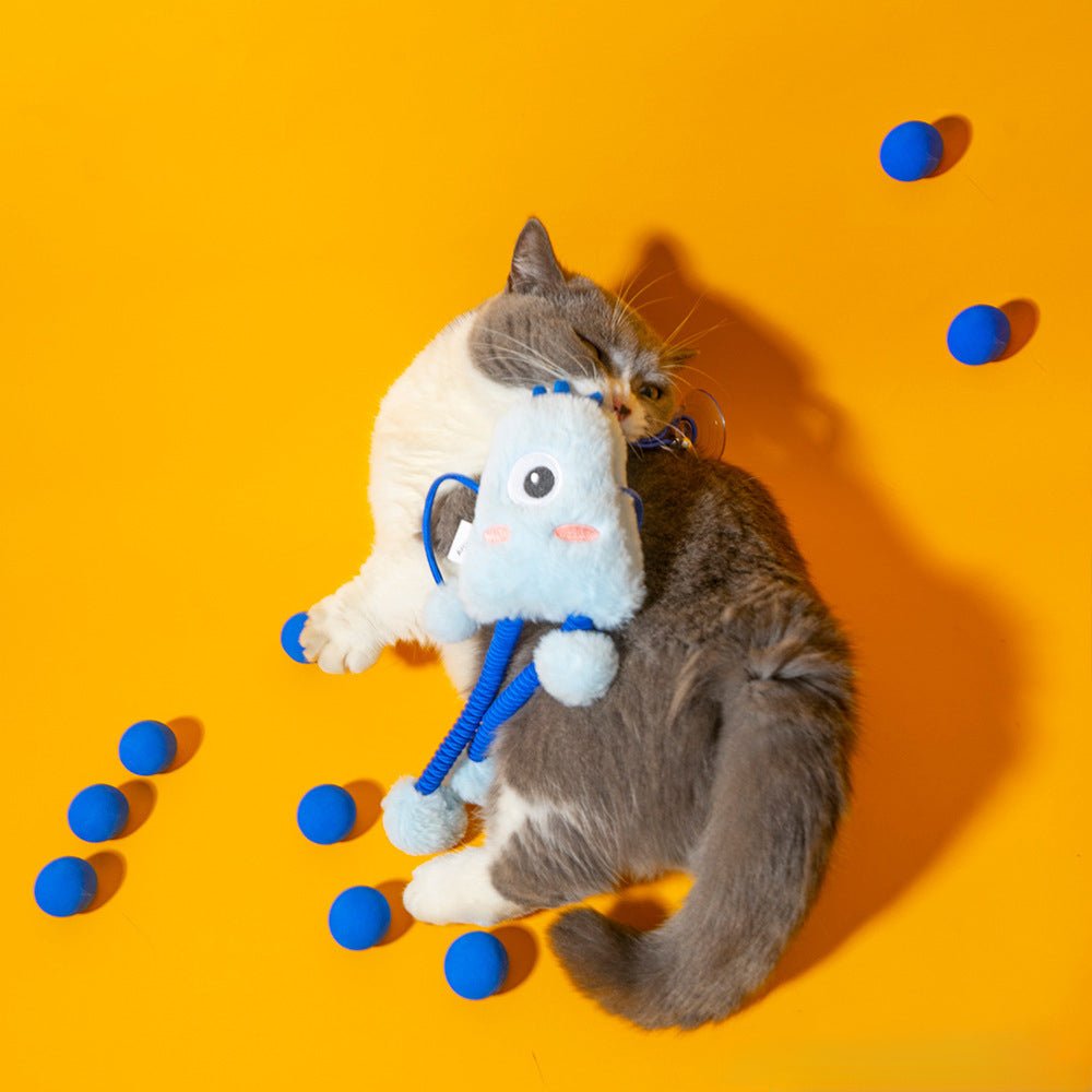 Pet Cat Toy Plush Telescopic Elastic Plush Funny Play Cat Toys Ring Mint Bell Happy High Quality Good Elastic Rope Cat Toys | Luxury Home Accessories | Heulog Glow