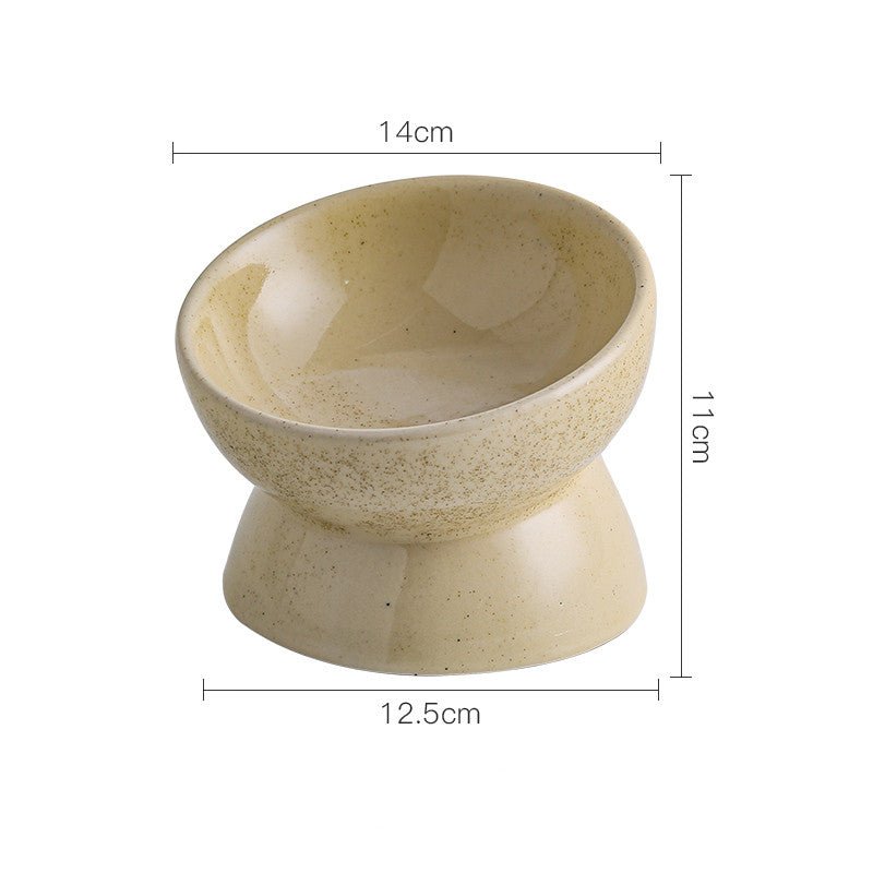 Pet Ceramic Neck Guard Cat Bowl | Luxury Home Accessories | Heulog Glow