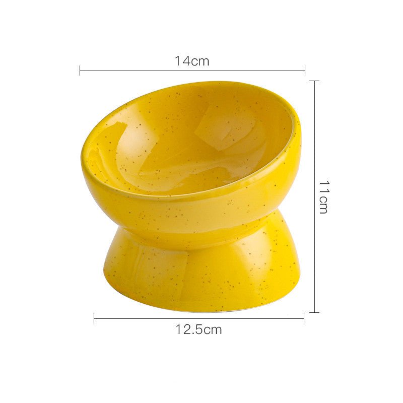 Pet Ceramic Neck Guard Cat Bowl | Luxury Home Accessories | Heulog Glow