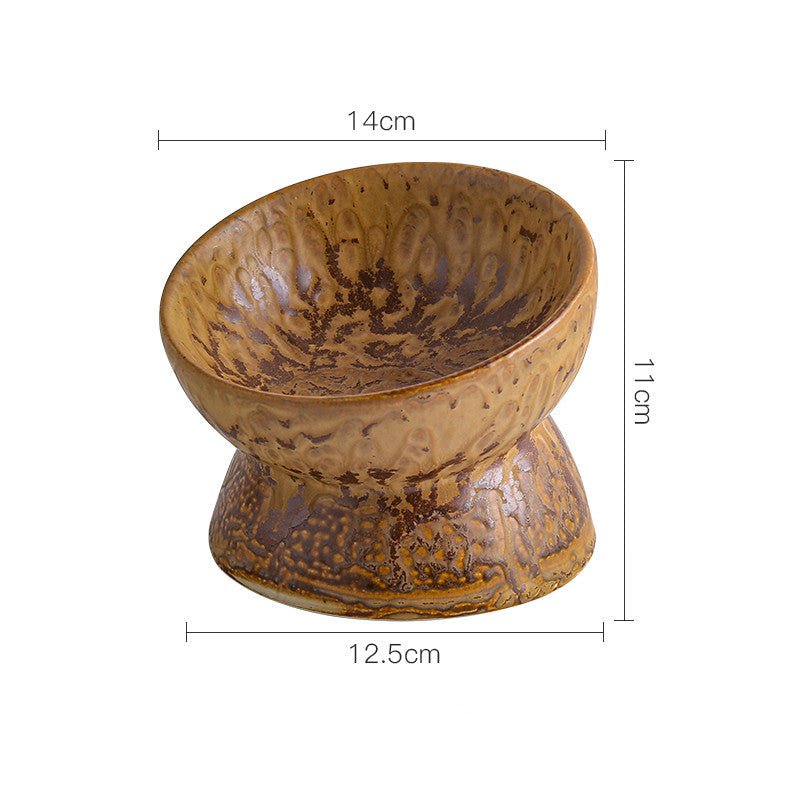 Pet Ceramic Neck Guard Cat Bowl | Luxury Home Accessories | Heulog Glow