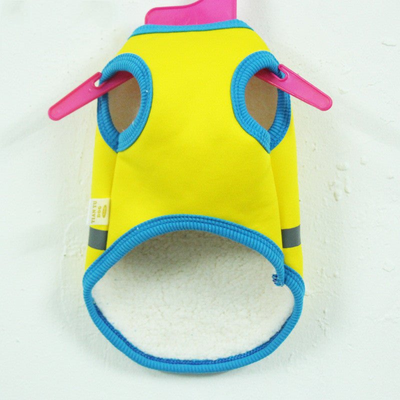 Pet Clothes Cartoon Print Vest Plus Velvet Dog Clothes | Luxury Home Accessories | Heulog Glow