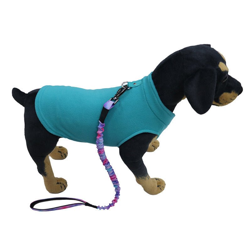 Pet Clothes Dog Thickened Solid Color Polar Fleece Waistcoat | Luxury Home Accessories | Heulog Glow