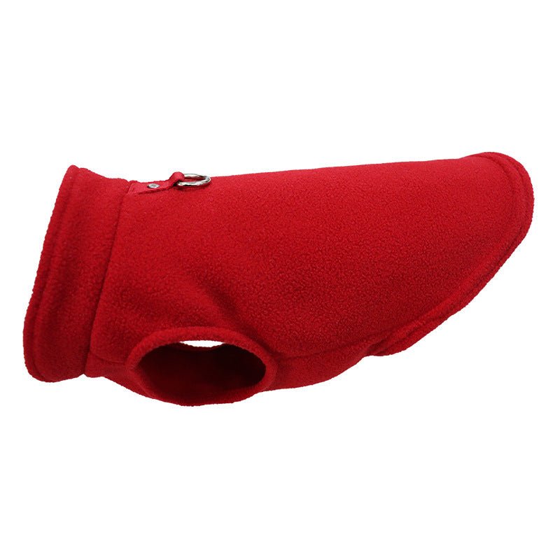 Pet Clothes Dog Thickened Solid Color Polar Fleece Waistcoat | Luxury Home Accessories | Heulog Glow