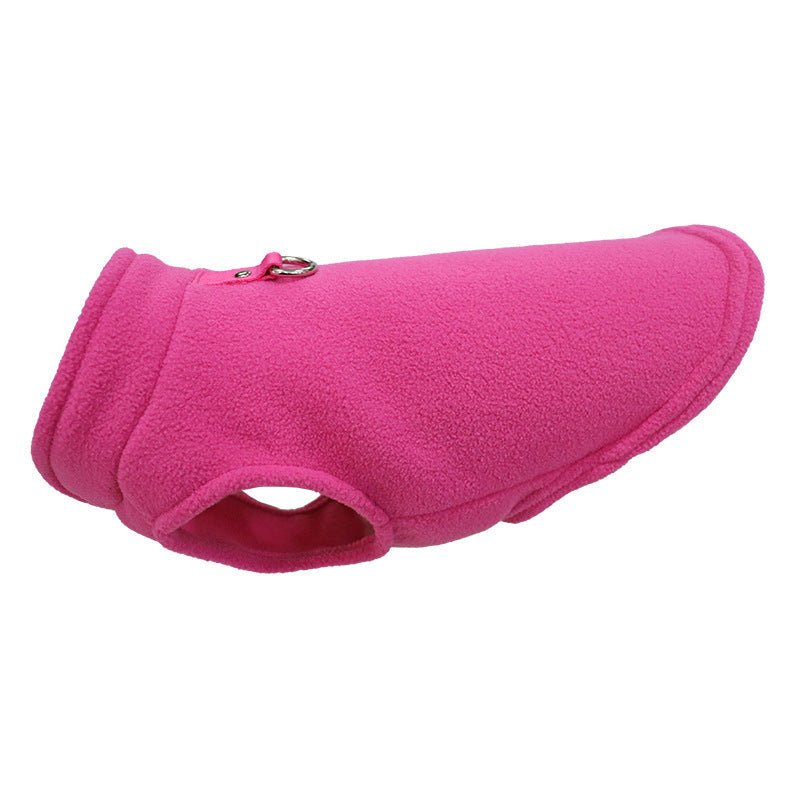 Pet Clothes Dog Thickened Solid Color Polar Fleece Waistcoat | Luxury Home Accessories | Heulog Glow