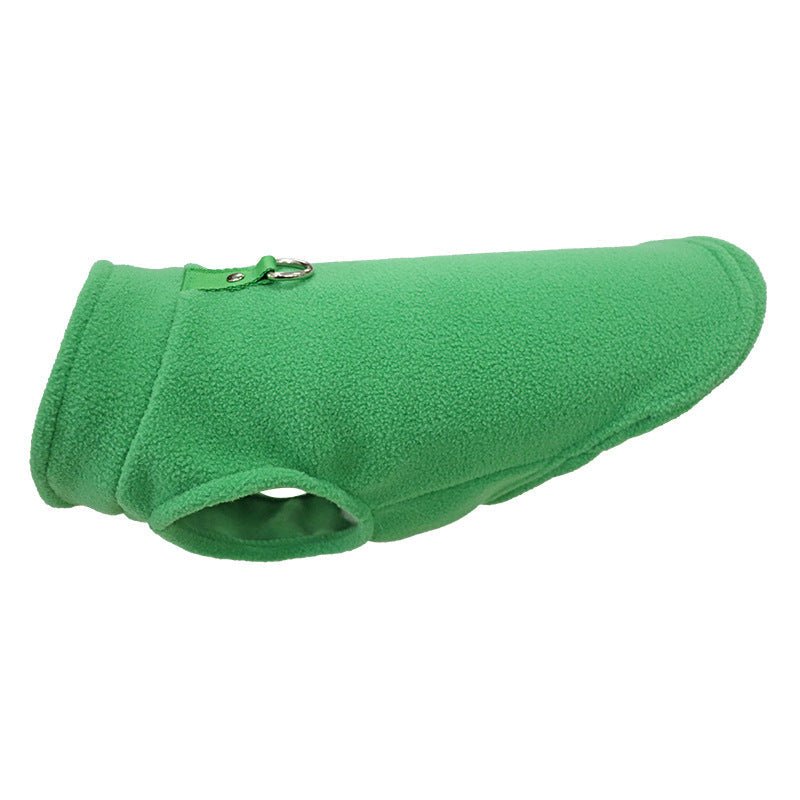 Pet Clothes Dog Thickened Solid Color Polar Fleece Waistcoat | Luxury Home Accessories | Heulog Glow