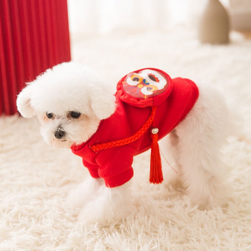 Pet Clothes Spring Lion Dance Hoodie Dog | Luxury Home Accessories | Heulog Glow
