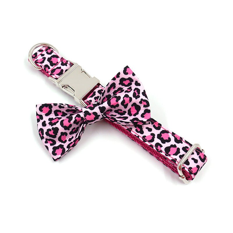 Pet Collar Bowknot Double-layer Gentleman Dog Bowknot Engraved Dog Collar | Luxury Home Accessories | Heulog Glow