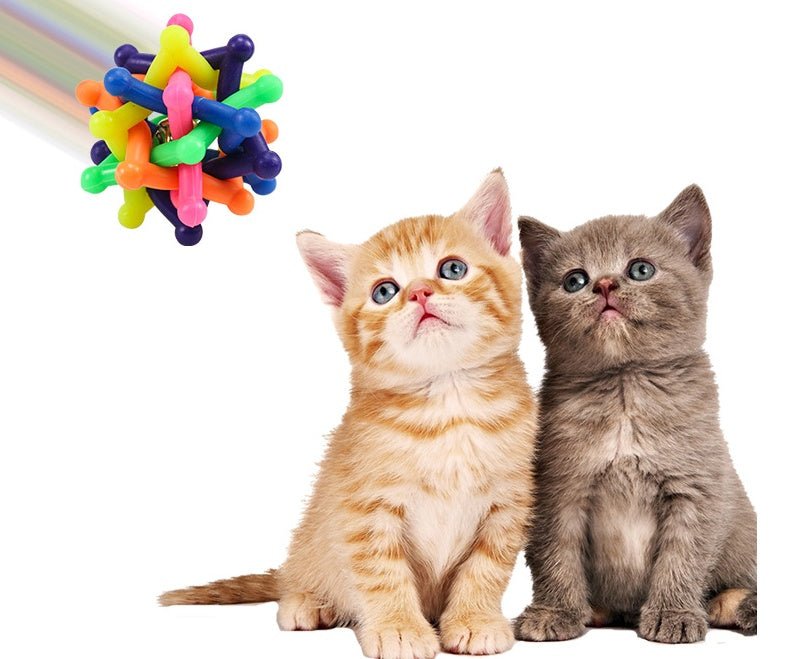Pet Colorful Bell Woven Ball Dog Rainbow | Luxury Home Accessories | Heulog Glow