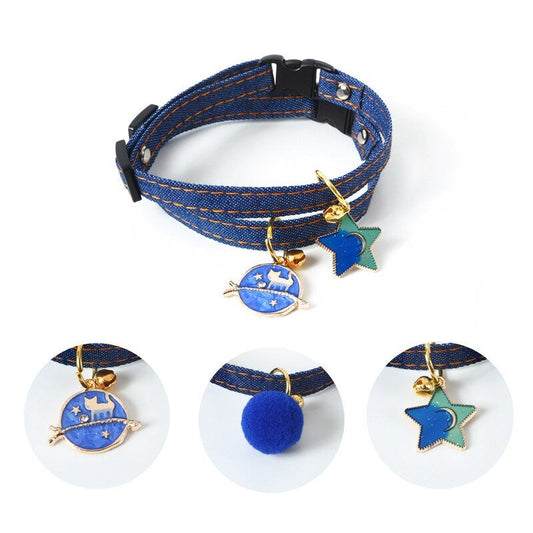 Pet denim five-pointed star pendant | Luxury Home Accessories | Heulog Glow