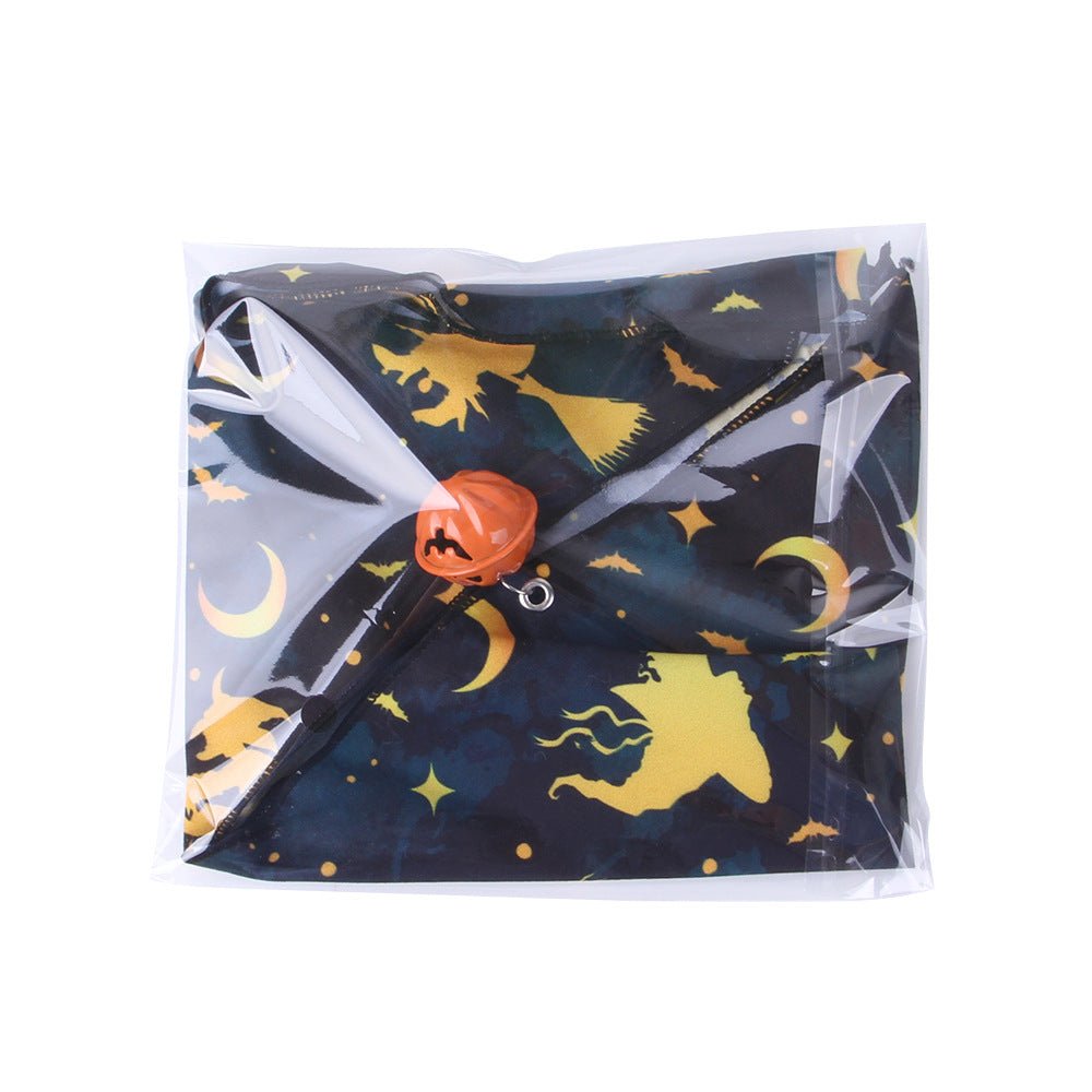 Pet Dog And Cat Halloween Print Triangle Saliva Towel | Luxury Home Accessories | Heulog Glow