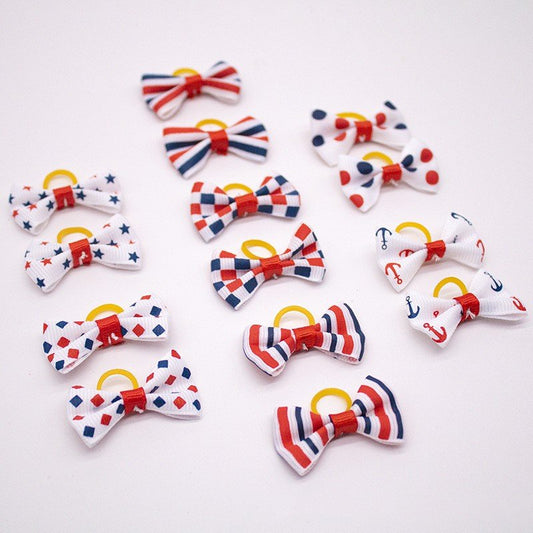 Pet Dog Cat Headdress Flower Bow Rubber Band | Luxury Home Accessories | Heulog Glow