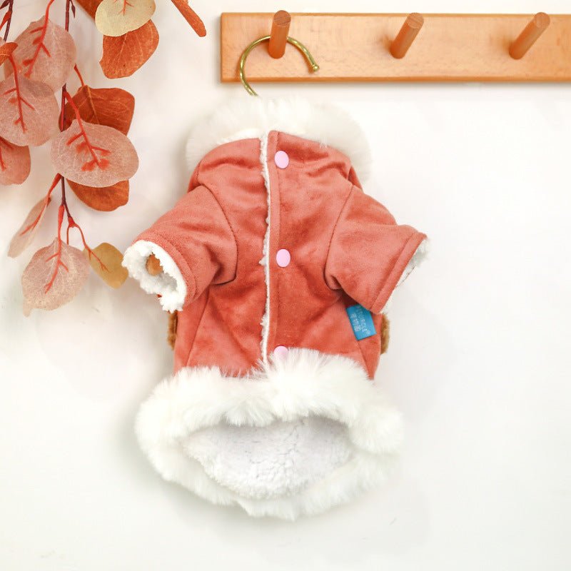 Pet dog clothes cartoon elk cotton coat | Luxury Home Accessories | Heulog Glow
