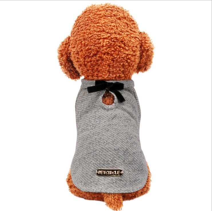 Pet Dog Clothes Cotton Cute Bow Tie T-shirt Clothing | Luxury Home Accessories | Heulog Glow