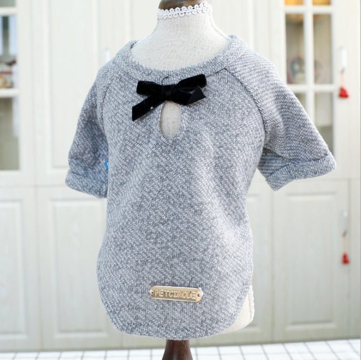Pet Dog Clothes Cotton Cute Bow Tie T-shirt Clothing | Luxury Home Accessories | Heulog Glow