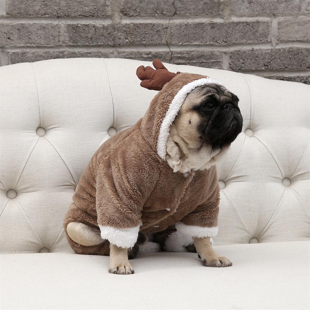 Pet dog clothes elk double padded winter coat | Luxury Home Accessories | Heulog Glow