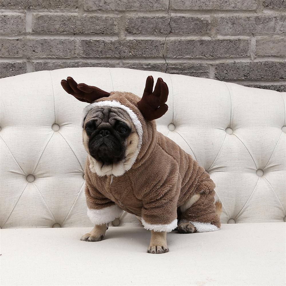 Pet dog clothes elk double padded winter coat | Luxury Home Accessories | Heulog Glow