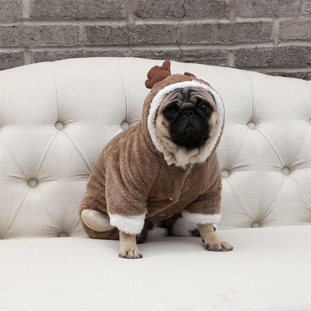 Pet dog clothes elk double padded winter coat | Luxury Home Accessories | Heulog Glow