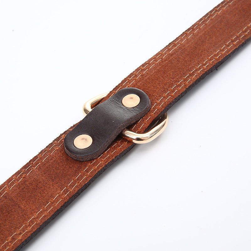 Pet Dog Collar Top Layer Cowhide Production | Luxury Home Accessories | Heulog Glow