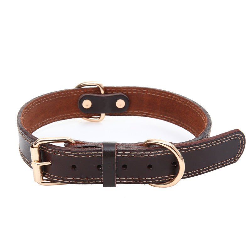 Pet Dog Collar Top Layer Cowhide Production | Luxury Home Accessories | Heulog Glow