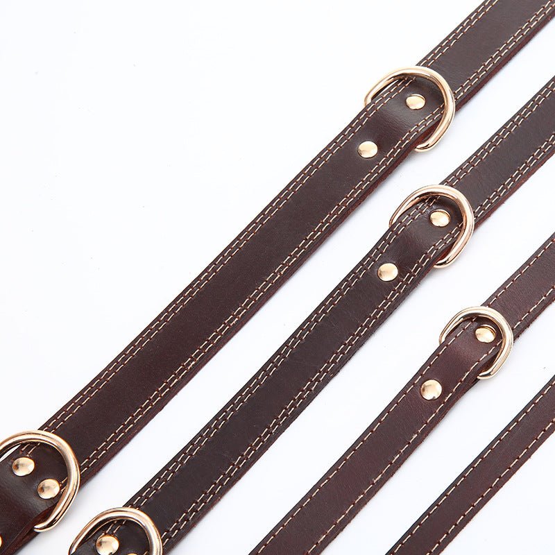 Pet Dog Collar Top Layer Cowhide Production | Luxury Home Accessories | Heulog Glow