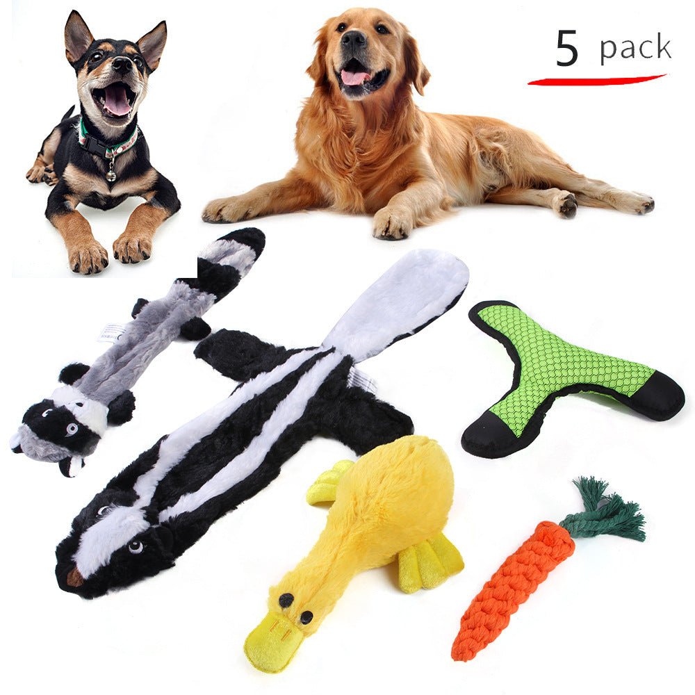 Pet Dog Cotton Rope Bite Resistant Plush Teeth Cleaning Toy Set | Luxury Home Accessories | Heulog Glow