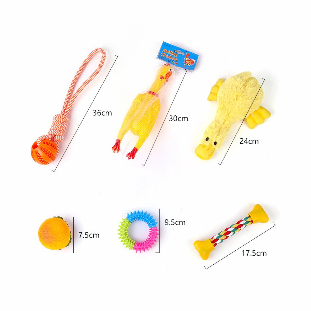 Pet Dog Cotton Rope Bite Resistant Plush Teeth Cleaning Toy Set | Luxury Home Accessories | Heulog Glow