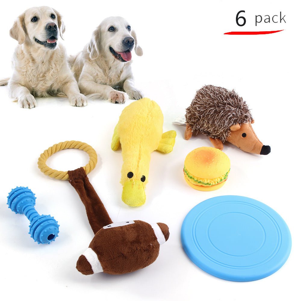 Pet Dog Cotton Rope Bite Resistant Plush Teeth Cleaning Toy Set | Luxury Home Accessories | Heulog Glow