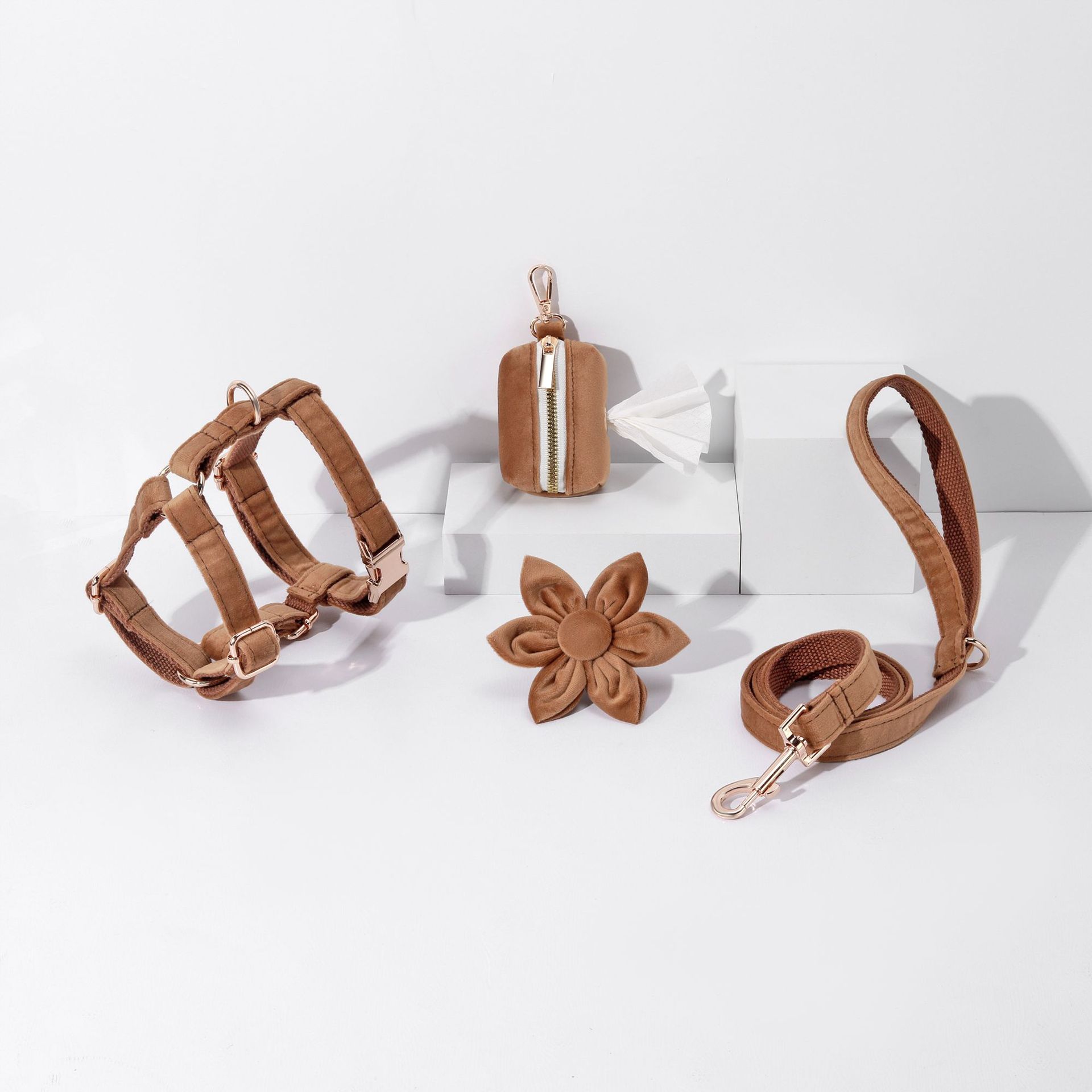Pet Dog Lettering Collar Walking Velvet Hand Holding Rope | Luxury Home Accessories | Heulog Glow