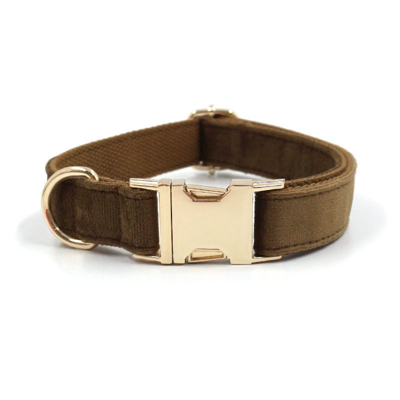 Pet Dog Lettering Collar Walking Velvet Hand Holding Rope | Luxury Home Accessories | Heulog Glow