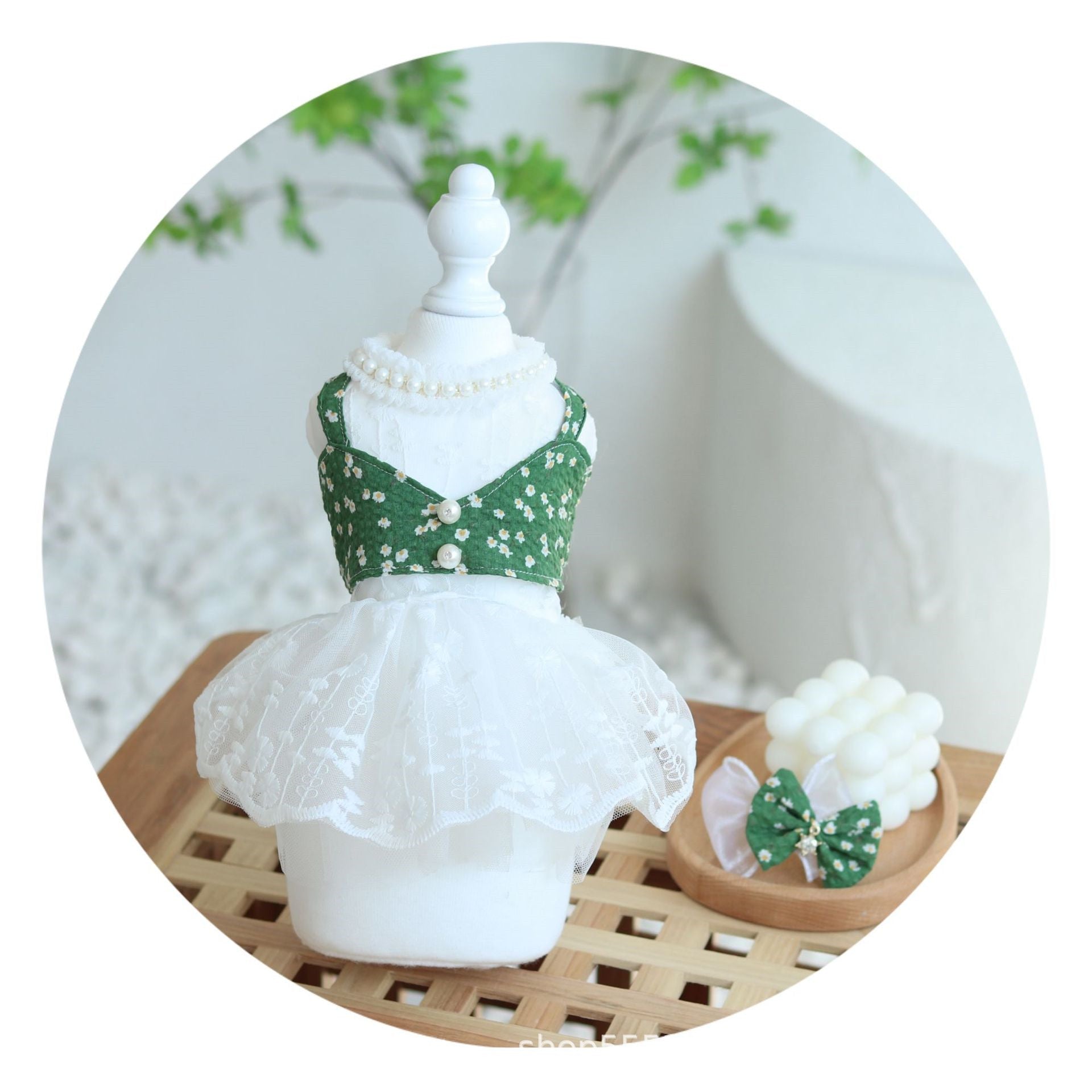 Pet Dog Pure White Princess Spring and Summer Lace Wedding Dress Pettiskirt | Luxury Home Accessories | Heulog Glow