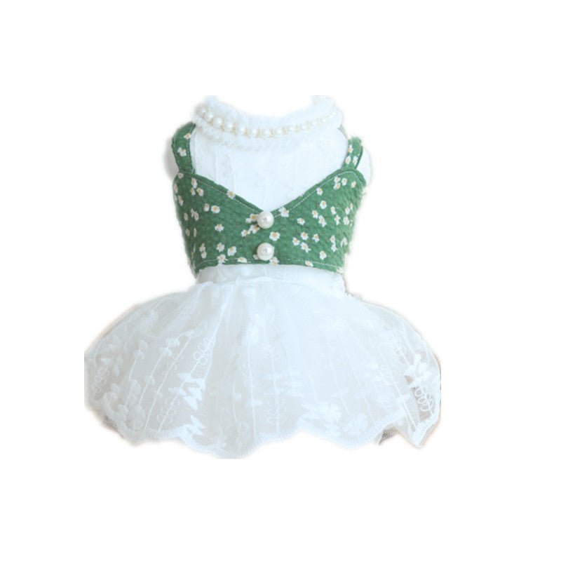 Pet Dog Pure White Princess Spring and Summer Lace Wedding Dress Pettiskirt | Luxury Home Accessories | Heulog Glow
