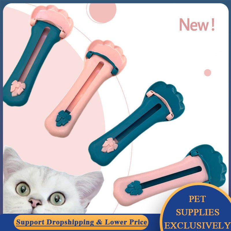 Pet Feed Spoon Snack Extrusion Food Scoop Cat Treat Bars Squeezer Feeder Puppy Kitten Liquid Food Cereal Dispenser Dropshipping | Luxury Home Accessories | Heulog Glow