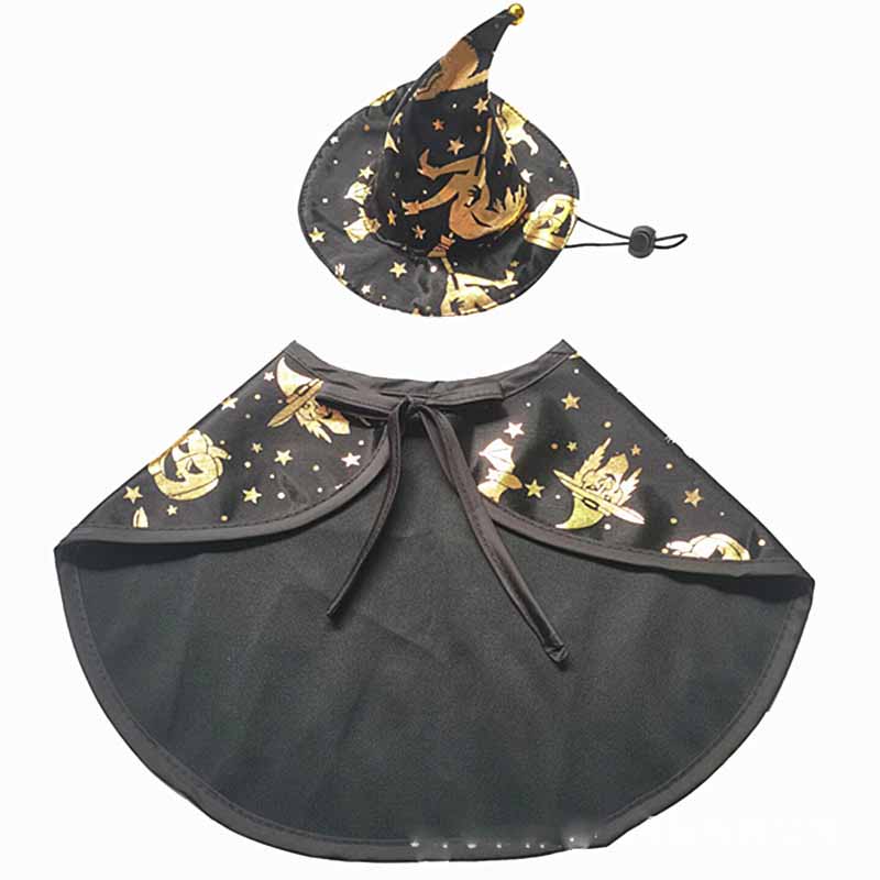 Pet Halloween Printed Wizard Cloak Set | Luxury Home Accessories | Heulog Glow