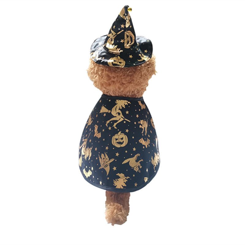 Pet Halloween Printed Wizard Cloak Set | Luxury Home Accessories | Heulog Glow