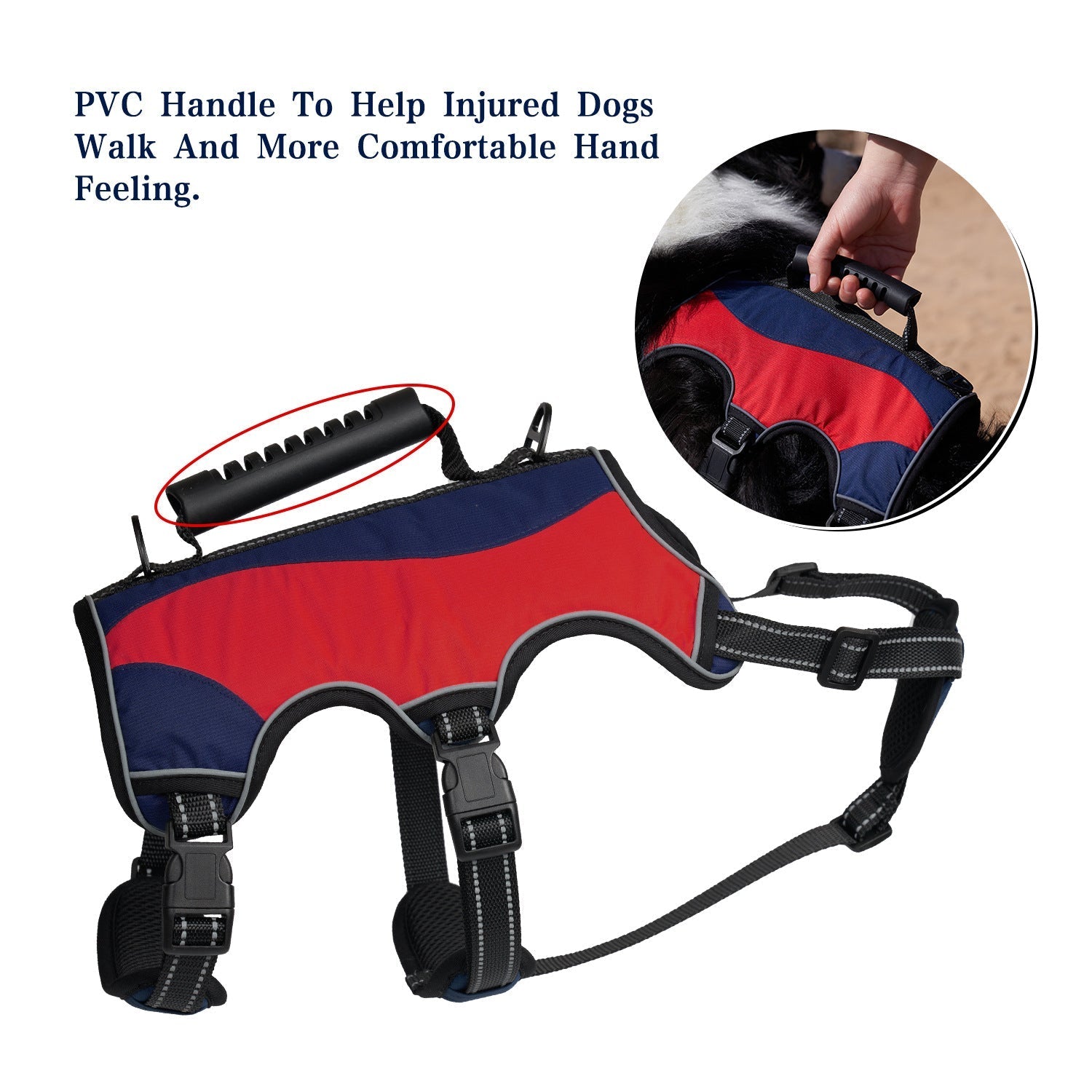 Pet Hand Holding Rope Vest Tactical Big Dog Chest Strap Reflective Explosion-proof Dog Hand Holding Rope | Luxury Home Accessories | Heulog Glow