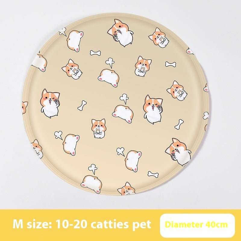 Pet Ice Pad Round Cartoon Cat Dog Gel | Luxury Home Accessories | Heulog Glow