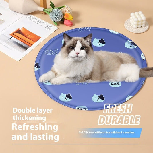 Pet Ice Pad Round Cartoon Cat Dog Gel | Luxury Home Accessories | Heulog Glow