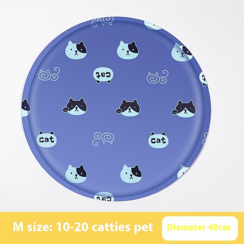 Pet Ice Pad Round Cartoon Cat Dog Gel | Luxury Home Accessories | Heulog Glow