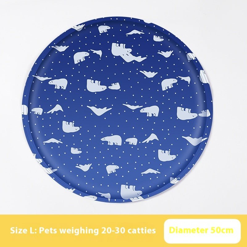 Pet Ice Pad Round Cartoon Cat Dog Gel | Luxury Home Accessories | Heulog Glow
