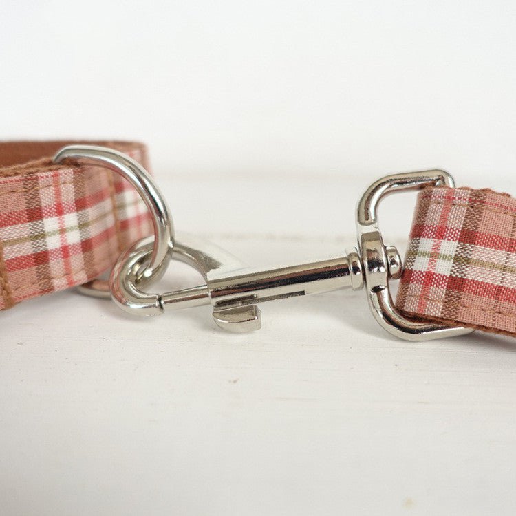 Pet leash, comfortable personality plaid dog chain | Luxury Home Accessories | Heulog Glow