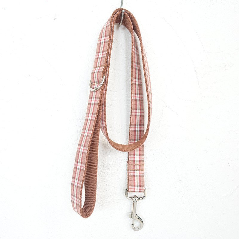 Pet leash, comfortable personality plaid dog chain | Luxury Home Accessories | Heulog Glow