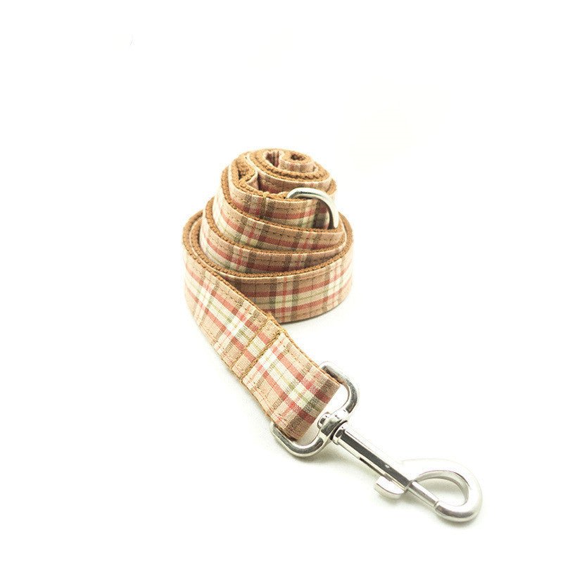 Pet leash, comfortable personality plaid dog chain | Luxury Home Accessories | Heulog Glow