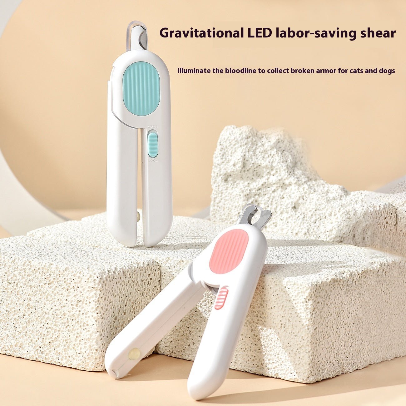 Pet LED Labor-saving Cat Nail Scissors | Luxury Home Accessories | Heulog Glow