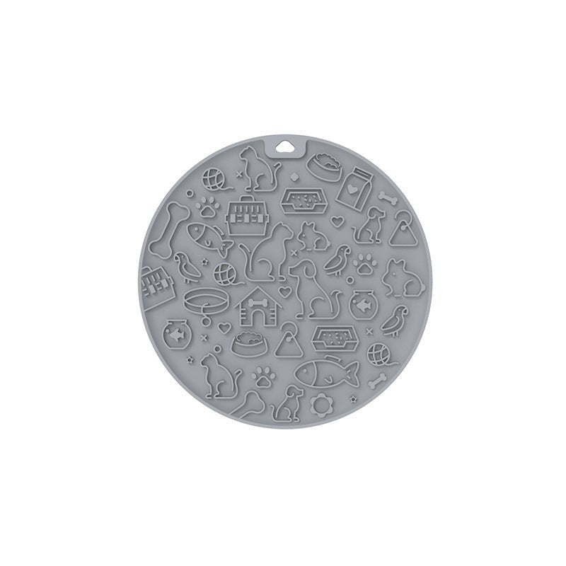 Pet Licking Mat Round Silica Gel Sucker | Luxury Home Accessories | Heulog Glow