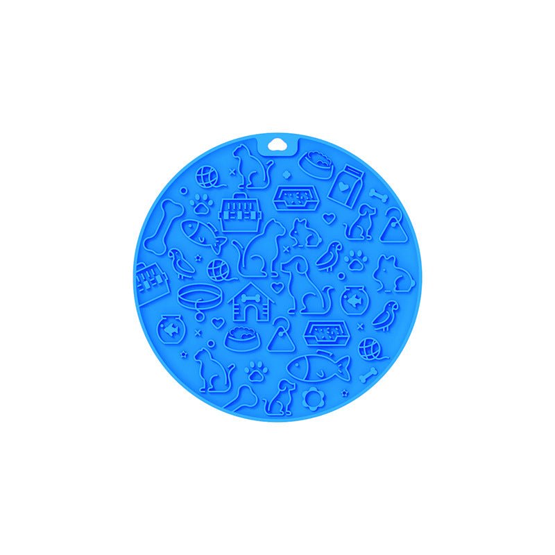 Pet Licking Mat Round Silica Gel Sucker | Luxury Home Accessories | Heulog Glow