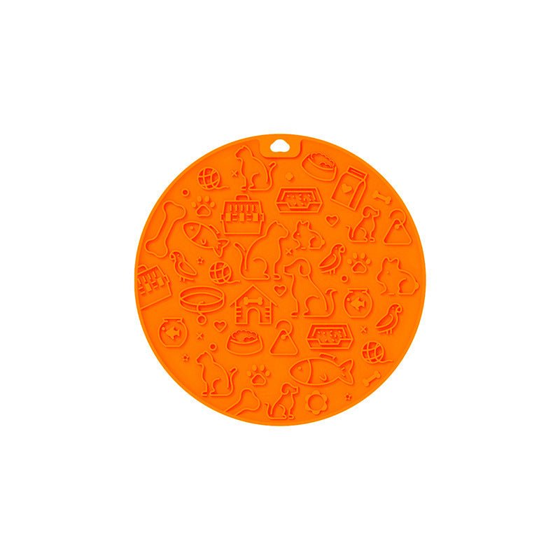 Pet Licking Mat Round Silica Gel Sucker | Luxury Home Accessories | Heulog Glow