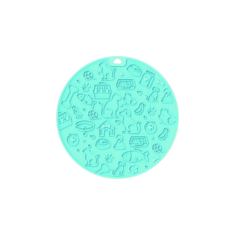 Pet Licking Mat Round Silica Gel Sucker | Luxury Home Accessories | Heulog Glow