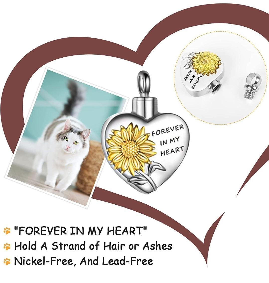 Pet Memorial Photo Frame with Pendant - Wooden Paw Print | Luxury Home Accessories | Heulog Glow